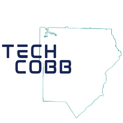 techCOBB logo with Cobb County outline